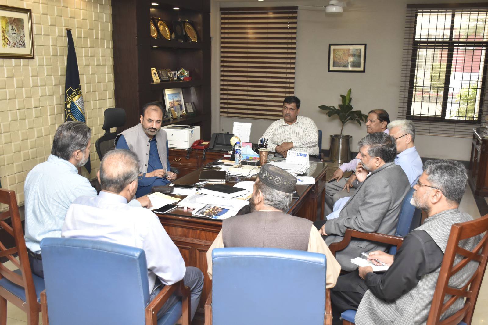 VC UET Chairs Meeting on Student Exchange Programs with PVC, Deans & Director External Linkages
