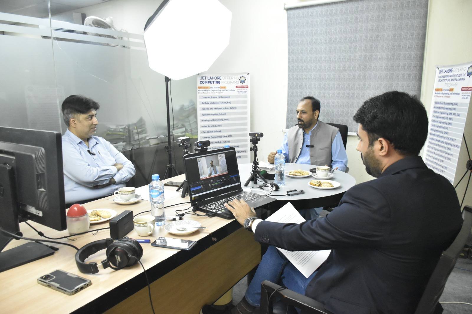 Behind the Scenes: Live Podcast with VC UET Lahore Engages Future Engineers in Admission 2025 Campaign