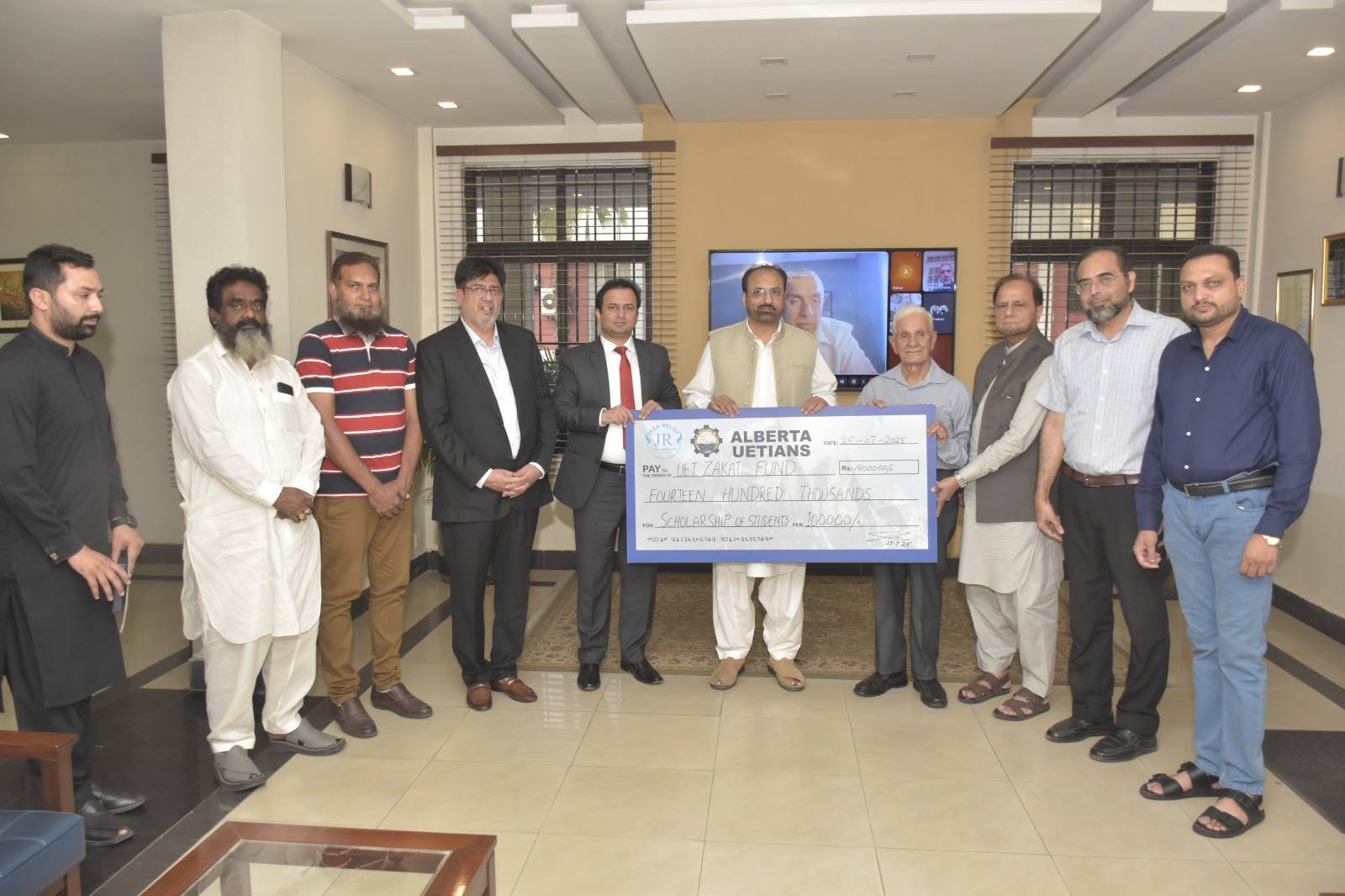 Heartfelt Contribution from UET Alumni Alberta Chapter.