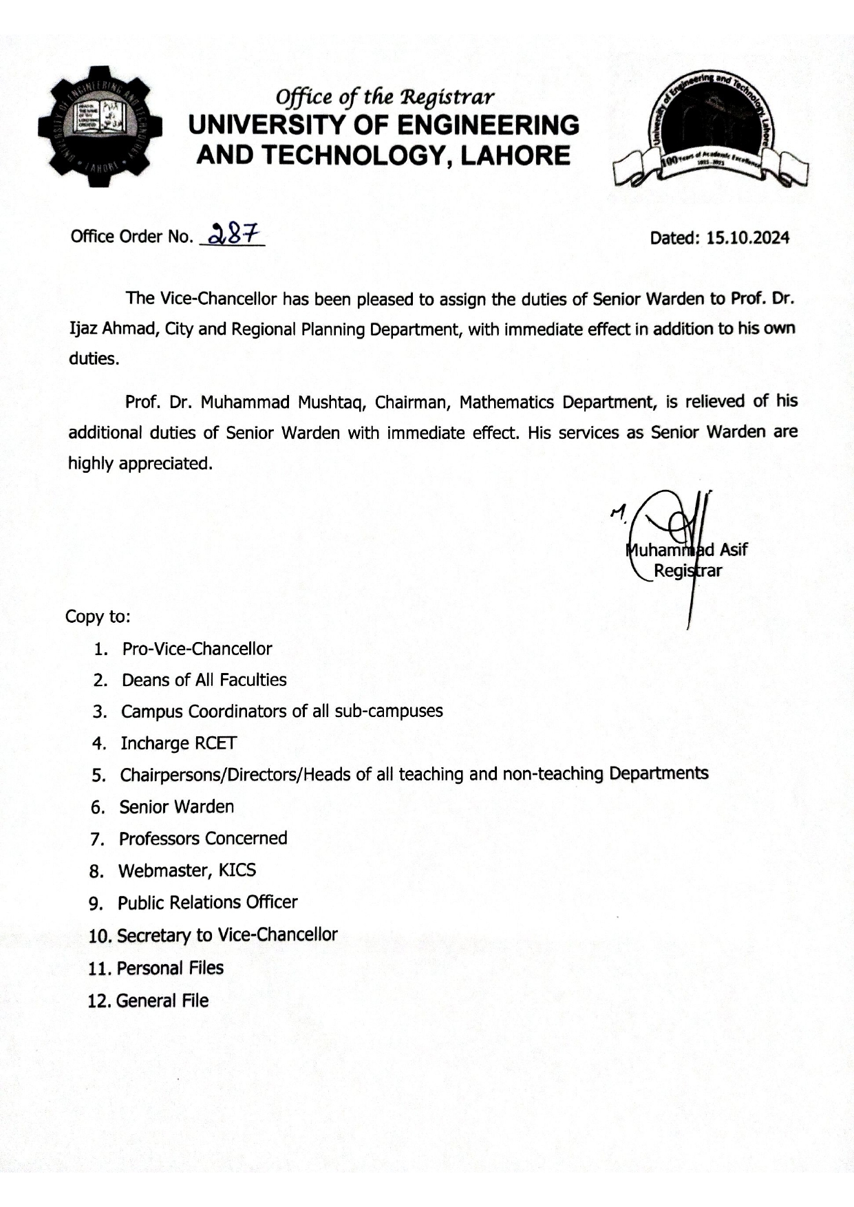 Duties of Senior Warden Wednesday 10/16/24, 612 AM