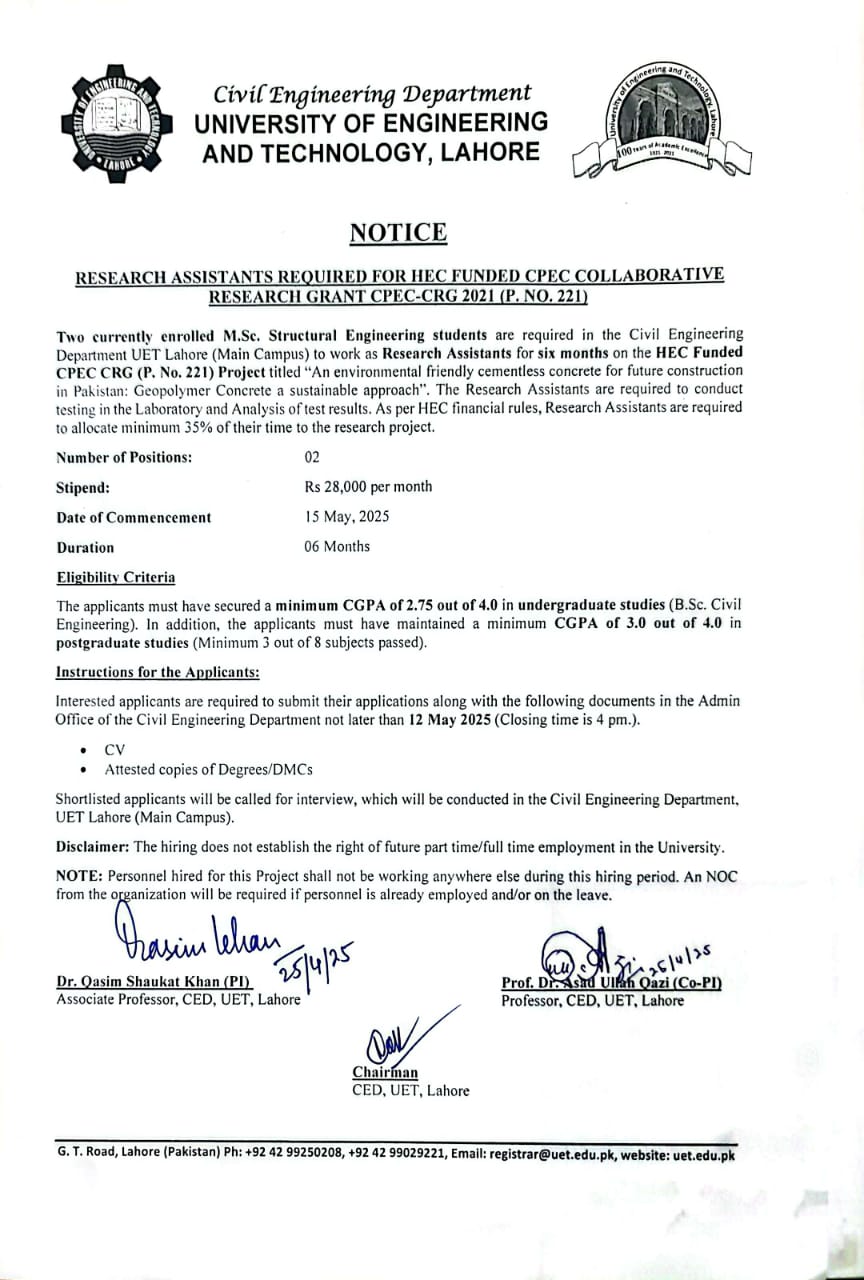 Research Assistants Needed