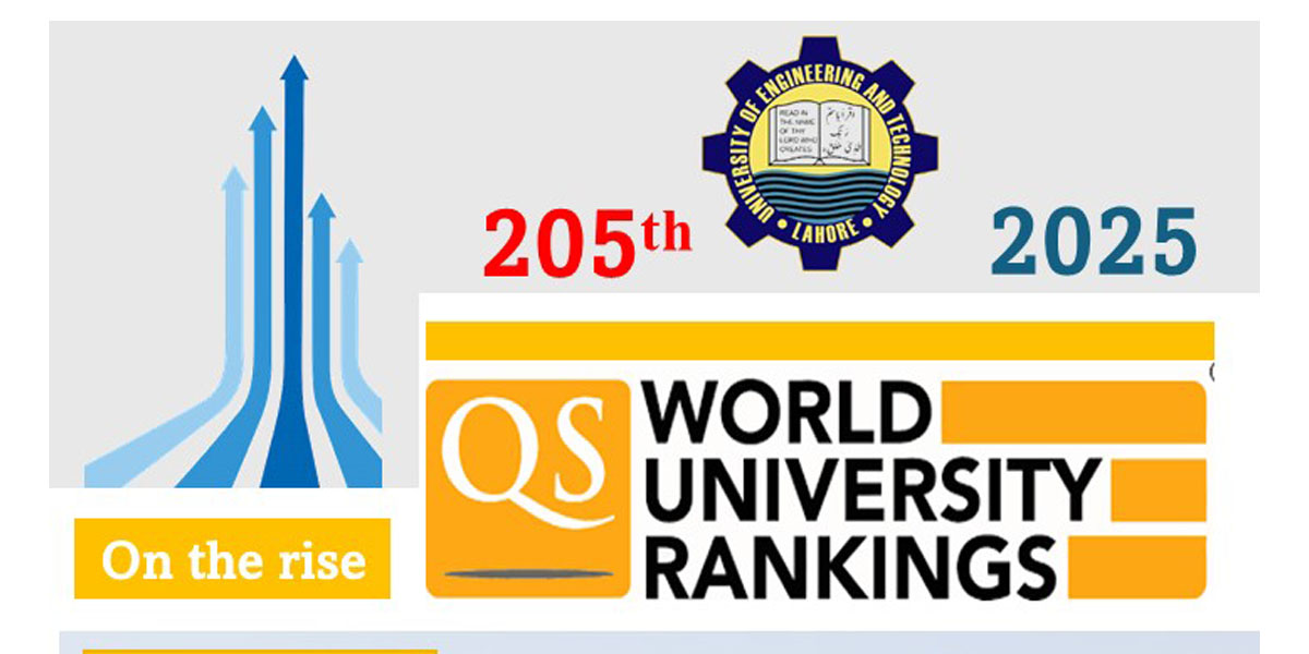 UET Ranks Among the Top 205 Universities Worldwide in Engineering and Technology